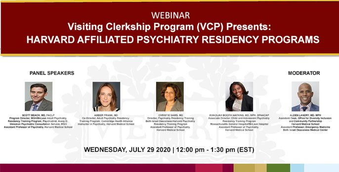 AMLandryMD's tweet photo. Calling all future psychiatrists!!! Please join us tomorrow to learn more about the many psychiatry programs affiliated with @harvardmed. For more info, check out @HMS_DICP. https://t.co/tomDVjiMVG