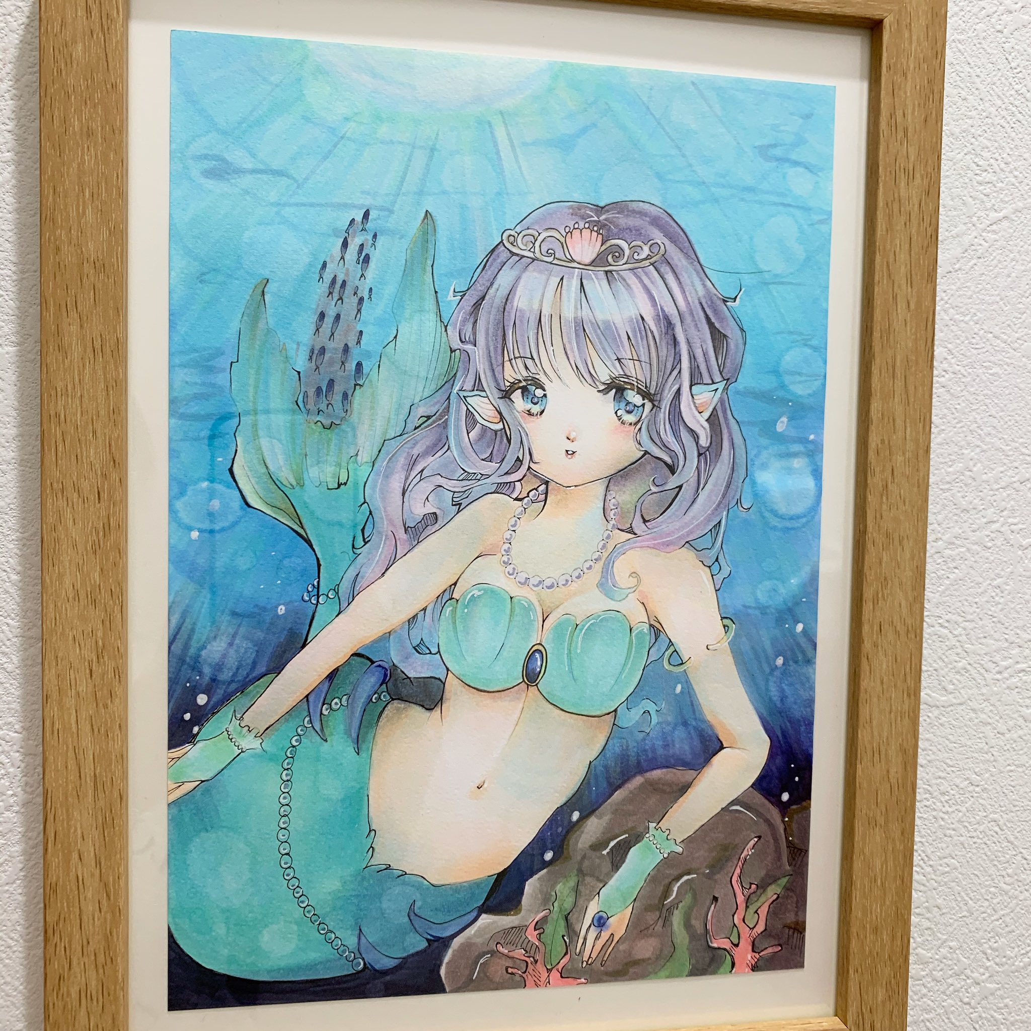 乃子 Noco 仕上がった オリジナルキャラ メルちゃん コピック 人魚姫 マーメイド 手描きイラスト T Co Meh9gr1xqs Twitter