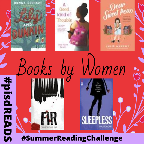 LibraryWildcats's tweet photo. Complete the challenge to read a book written by a woman. Here a just a few of the excellent books written by women authors available on Sora and Axis360. #pisdREADS #SummerReadingChallenge #womenauthors #schoollibraries #ebooks #Sora #Axis360 https://t.co/XTOTXjCLwu