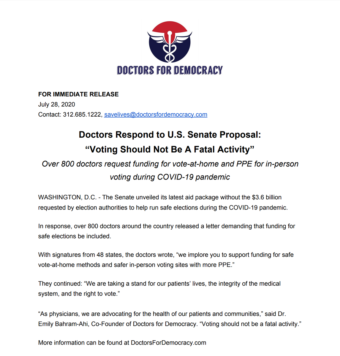 Yesterday, the Senate unveiled its latest aid proposal WITHOUT the $3.6 billion for safe elections during the COVID-19 pandemic, including vote-at-home &amp; PPE.
 #MaskUp #StandWithFauci #SoMeDocs #MedTwitter