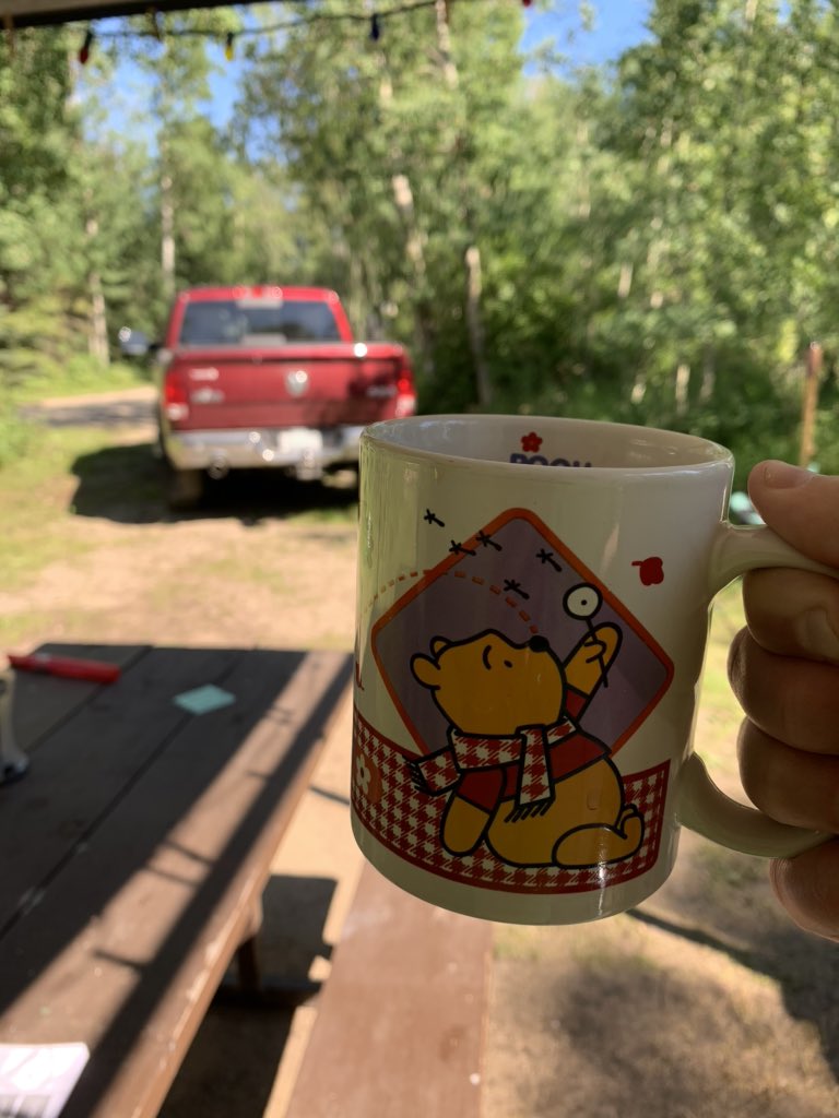 RWild_15's tweet photo. Getting ready to watch @RodPedersenShow #LakeStyle on our anniversary life is good. #WhinnieThePoo https://t.co/AbxhtivtFI