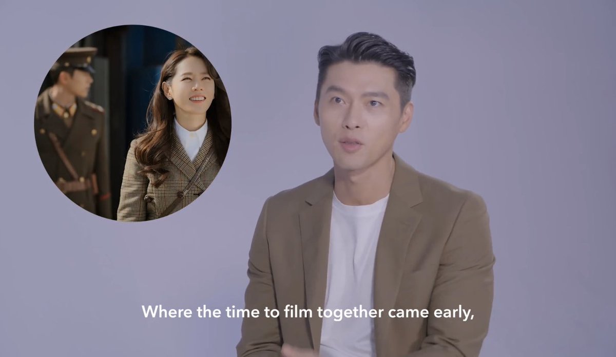 him mentioning how he liked that the chance for him to flim again with yejin came early