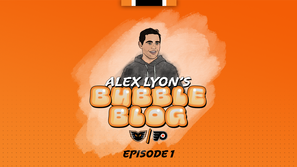 LVPhantoms's tweet photo. #LVPhantoms &amp; @NHLFlyers Goaltender Alex Lyon is going to give you a behind-the-scenes look at what life is like inside the bubble in Toronto. 🦁

Follow along with him as he and the rest of the #Flyers embarked for their bubble city in episode one.

📝→ https://t.co/Zj6zbrI0CQ https://t.co/N6zBmH15k7
