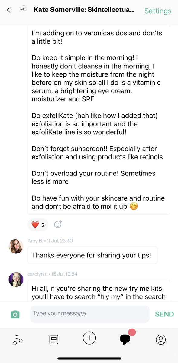 zyper_official's tweet photo. Zyper connects brands to their fans and fans to each other 🤝 

Start discussions in your group chat like @KateSomerville to engage your fans and gain real time insights from your most loyal community. [https://t.co/gDW7nG3YwZ] #brandfans  #communitymarketing #katesomerville https://t.co/DDzw904Ahs