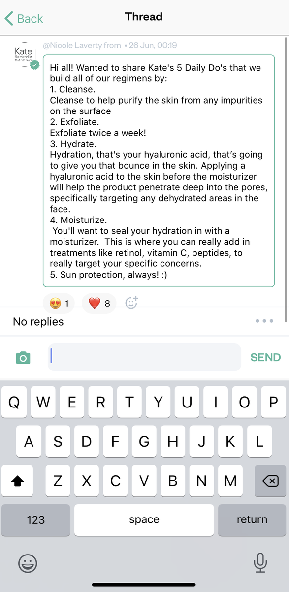 zyper_official's tweet photo. Zyper connects brands to their fans and fans to each other 🤝 

Start discussions in your group chat like @KateSomerville to engage your fans and gain real time insights from your most loyal community. [https://t.co/gDW7nG3YwZ] #brandfans  #communitymarketing #katesomerville https://t.co/DDzw904Ahs