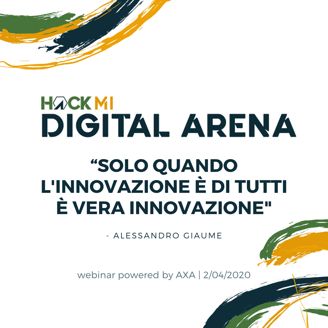 OpenSearchGroup's tweet photo. In attesa del ritorno di HackAt #DigitalArena, ecco alcune frasi degli scorsi #webinar #HackAtMI
⬇️ risale al webinar sponsorizzato da @AXAItalia su #Sostenibilita, #Dati e #DigitalTransformation.
Te lo sei perso? Ecco il video 🚀: https://t.co/oUgkDMgP8q
#STEMintheCity https://t.co/U7gHMJuNnL