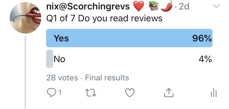 Not exactly a deal breaker as I’m a reviewer so I would expect followers would read reviews ... nice to see though!