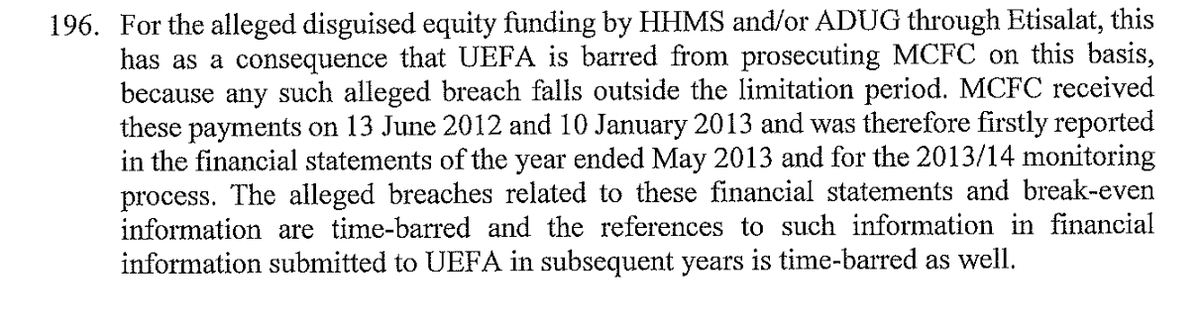 The impact of this decision is to exclude the alleged disguised equity funding through Etisalat, which occurred in 2012/2013 and was referenced in subsequent financial submissions