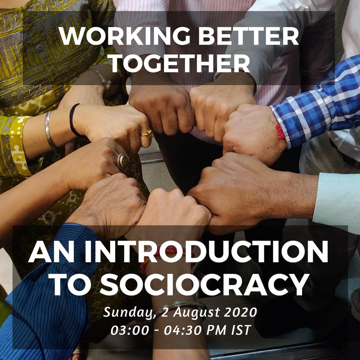 sandeepshetty's tweet photo. I'm doing a FREE 90min online introductory session on Sociocracy this Sunday at 03:00 PM IST. Please share and spread the word, and I look forward to seeing you there 🙂

Register here for more details: https://t.co/DHzepr33BC

#sociocracy #sociocracyindia https://t.co/YQmcilPDw0
