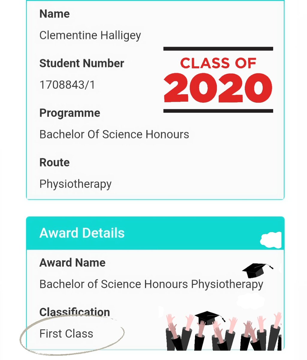 Clemmie_'s tweet photo. Still can't believe it!🥇👩🏼‍🎓 Having had years of physio to get through chronic back pain and spinal surgery, I can't believe I'm graduating with a grade average of 89%, working at @RoyalLondonHosp in neurosurgery &amp; about to move to @TeamQEH in Norfolk!! ✌🏻 #bringiton #physiograd https://t.co/9rBZEiMlFG