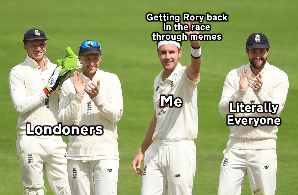 RoryStewartMeme's tweet photo. Two memes in one day? I think I need a lie down... Well done @StuartBroad8! https://t.co/neIAjkZhnb