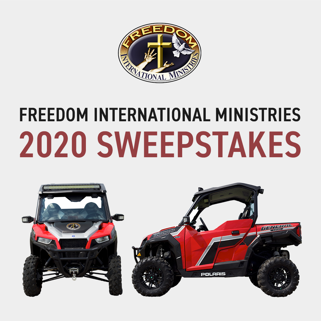 BecksHybrids's tweet photo. Enter the Beck Foundation and Freedom International Ministries Sweepstakes for a chance to win a Polaris General and Load Trail Trailer! All donations from the sweepstakes will benefit Freedom International Ministries.

Enter here:  https://t.co/m1etUAxUOi https://t.co/8yIY1S1ALk