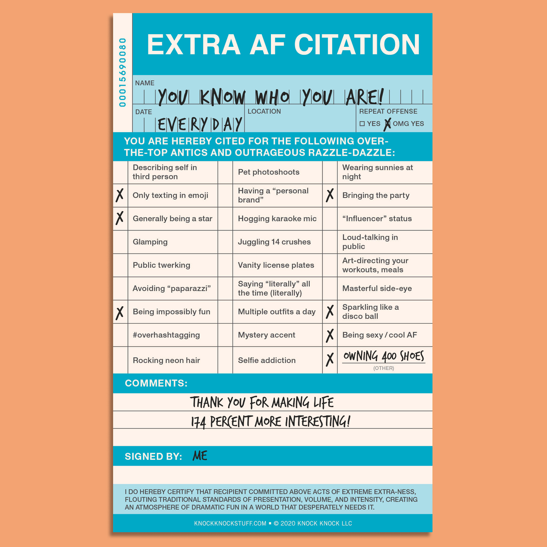 Office Citation Nifty Notes by Knock Knock - knockknockstuff.com