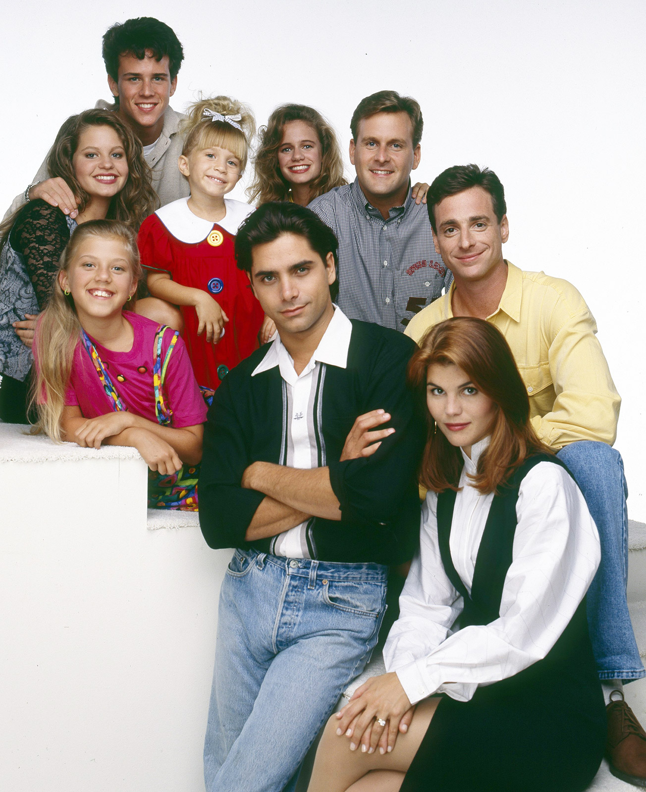 Happy birthday to Lori Loughlin, seen here with the cast of  