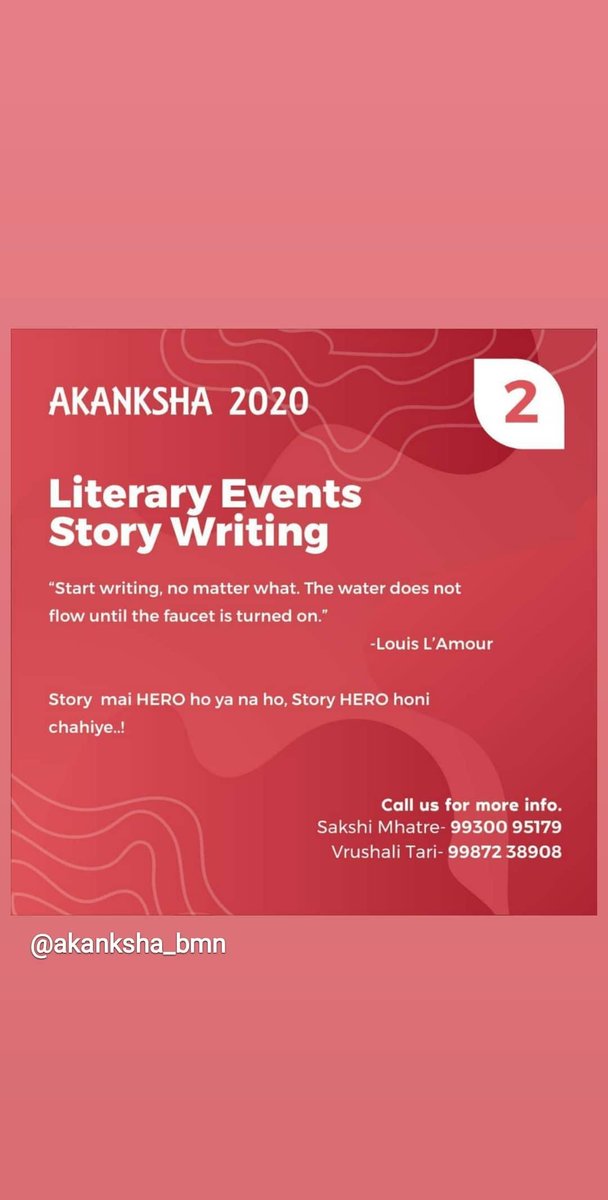 ShifaSh17453113's tweet photo. Bored in lockdown? Here is the super exciting #Akanksha2020 for you. Defeat  boredom and show off your talent . #INTERCOLLEGIATEFEST
#proudbmnites @Akanksh46990791 
Register now : https://t.co/cBnpZvOesF
HURRY UP GUYS !! https://t.co/kJgH6wY6p1
