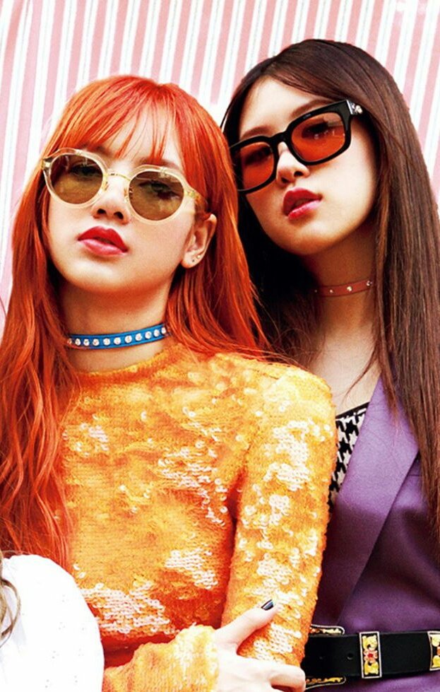  Pastel colors Dreamlike Music Video A mix of 50s and 80s vibes Their voices harmonizingRed Hair Rosé Platinum hair Lisa