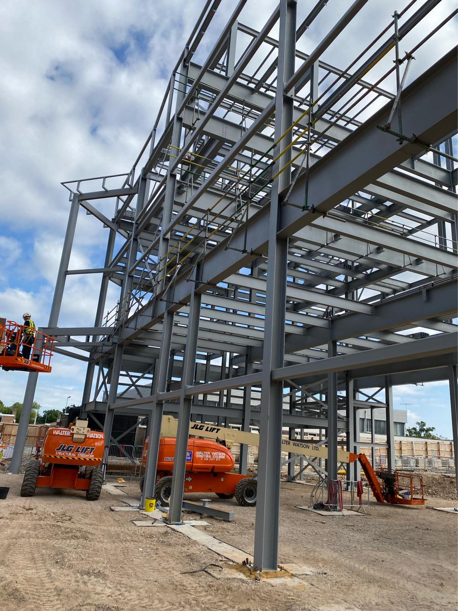 Need scaffolders #IPAF trained to use a cherry picker to install #safety #handrails on your #newbuild. Contact <a href="/ThurrockL/">Thurrock Scaffolding Services ltd</a> - we are ready for your project!

#scaffolding #safety #commercialbuild #newoffices #leisure #cinema #ukconstruction #london