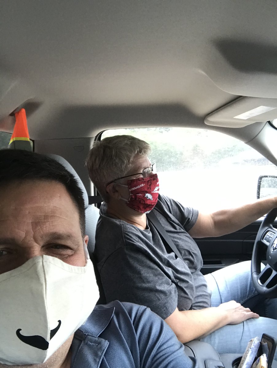 myARDOT's tweet photo. Our crews have to drive all over the highway system to accomplish our goals and work - but safety comes first! #MaskUpWithUs #ARHwyIsYourHwy https://t.co/X6ksJCoqFg