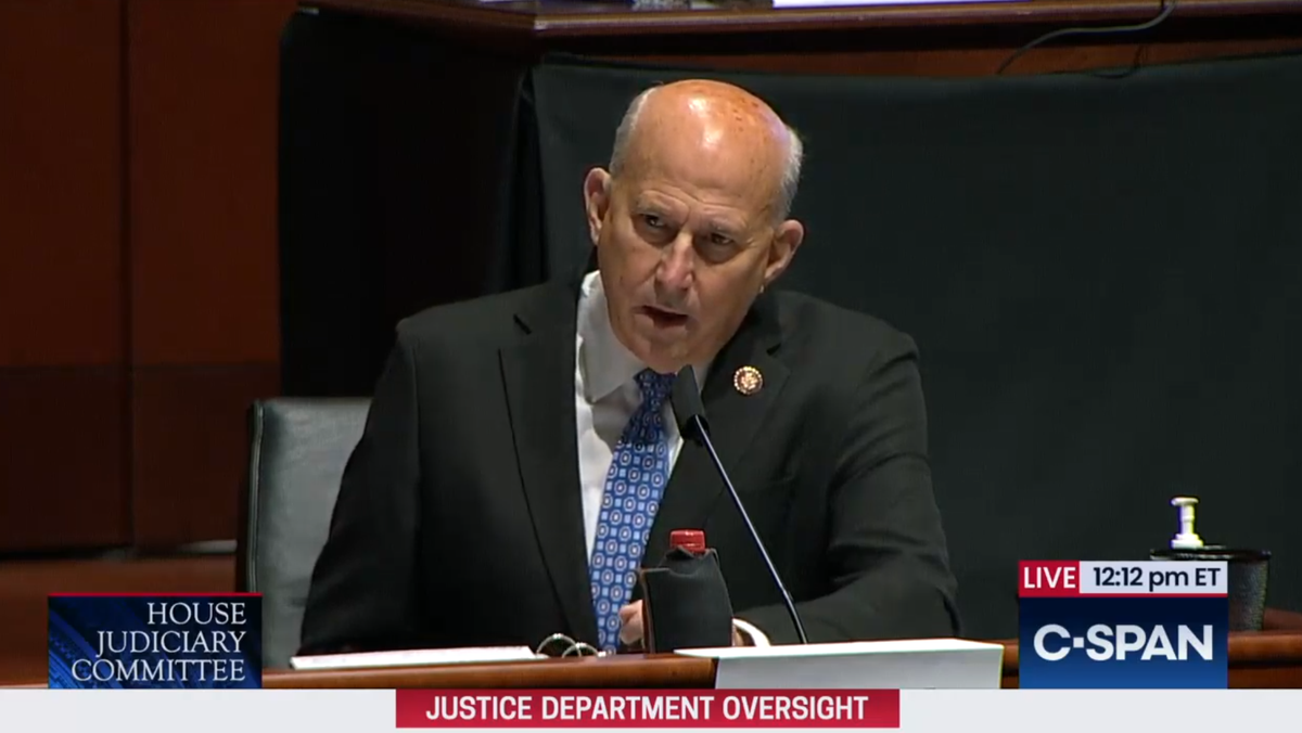 GOHMERT: Americans are engaging in First Amendment World War III. Can you comment.BARR: Barr Team Six™ is there to protect the police from Americans.