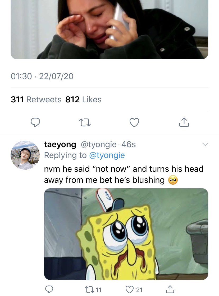 more tweets from taeyong during their drive home after the date