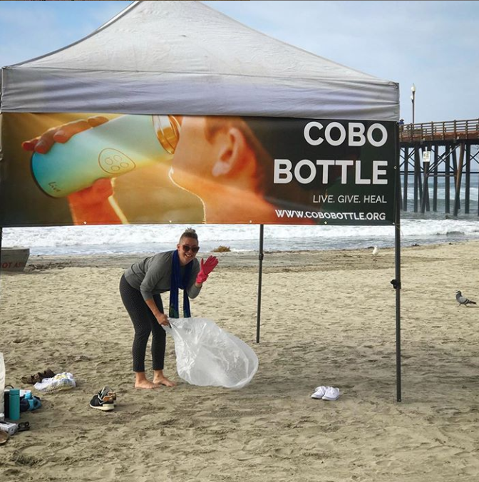 COBOBottle's tweet photo. Throw back to "Beach clean up day with @COBOBottle! I love COBO because 100% of their net profits are invested into environmental protection projects. 💚" - awesome Oceanside local
#beachcleanup #giveback #livegiveheal #volunteer https://t.co/ktDr4S3Yh9