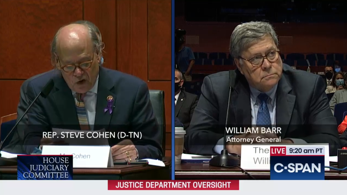 BARR: I heard of it kind of in advance.COHEN: SO YOU PLANNED IT, FUCKER. GOT IT. ALSO, YOU'RE BEATING UP MOTHERS YOU FUCKBALL. CONVENIENT ABOUT EPSTEIN, TOO. ALSO, FUCK YOU ABOUT THE MUELLER REPORT. FUCK YOU. FUCK YOU. DID YOU RIDE A HORSE INTO TOWN? GET ME?
