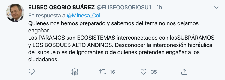 diegomatteus's tweet photo. Política 1 Populismo y demagogia: Se aprenden un discurso "proteger Santurbán" lo que la gente quiere oír, que al final del día es lo correcto; luego cuando obtienes el poder haces lo que ya pensabas desde un principio: Destruyes el páramo, el país y la vida @IvanDuque https://t.co/nIflihrHTW