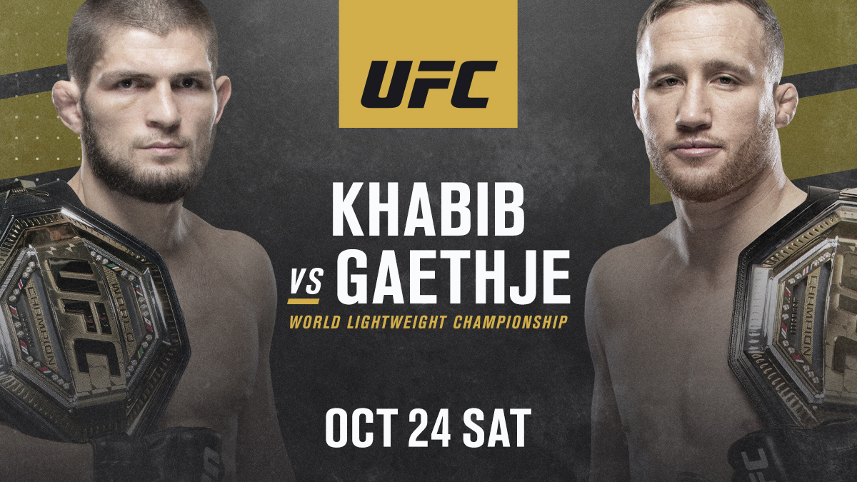 🏆 KHABIB. 🏆 GAETHJE. 

For legacy and for gold.