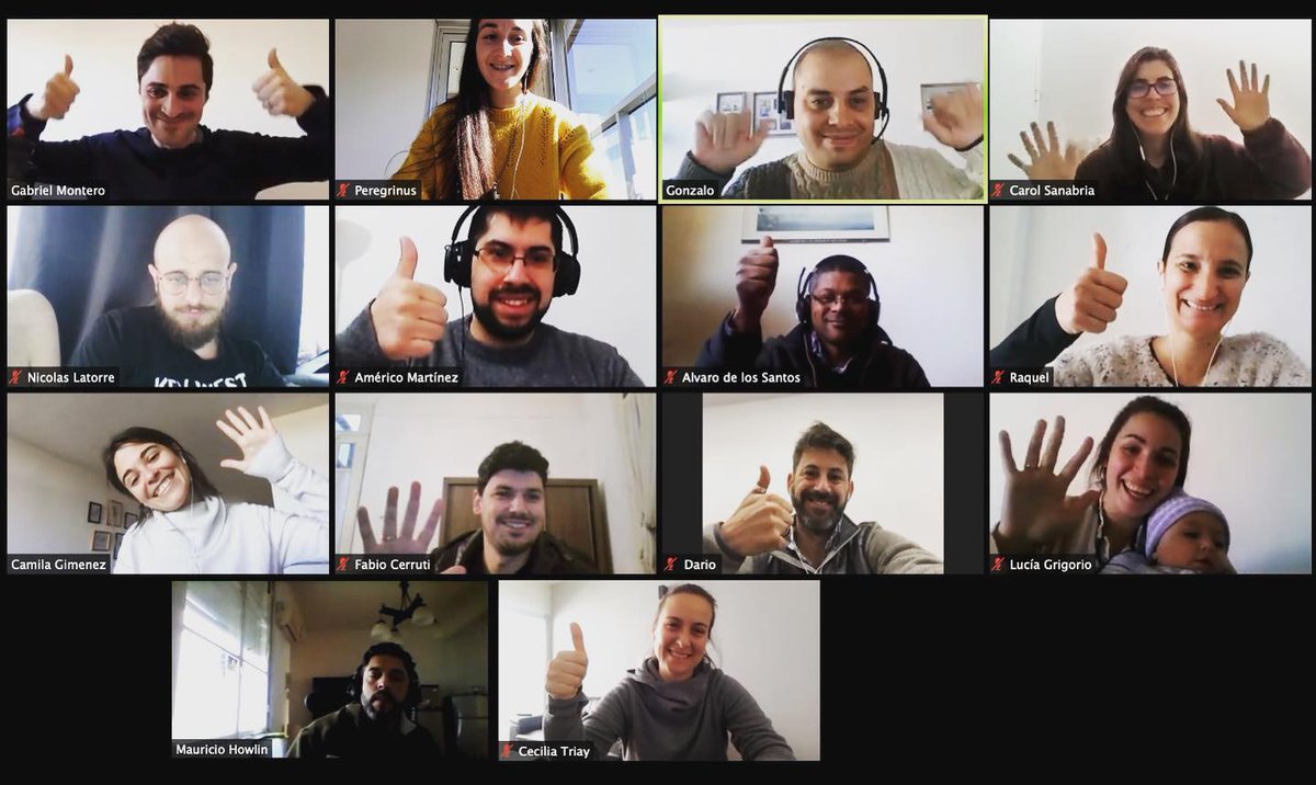 Foto de cierre del Curso Scrum Master Online. 
Gracias a todos por participar de esta nueva instancia de aprendizaje. 
Fue un desafío ejecutar el curso en esta nueva modalidad, pero del lado de <a href="/PeregrinusUY/">Peregrinus</a> estamos muy contentos por los resultados obtenidos.
#seamosagile