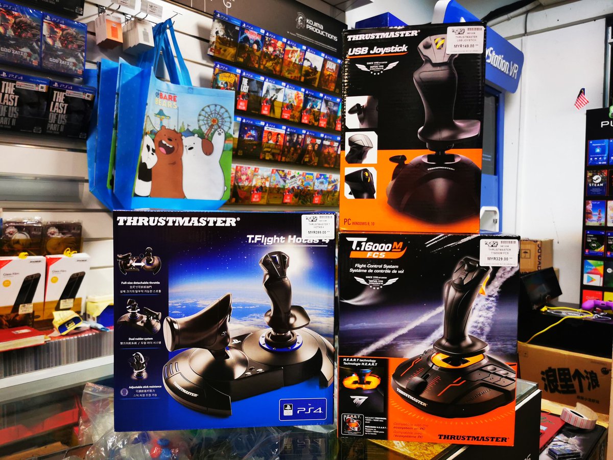 Heavyarm U Store Purchase Online T Co Yawgj9mfif Realistic Joystick Is Designed To Adapt To All Types Of Flights Aerial Combat Space Adventure Civil Flight Thrustmaster T Flight Hotas 4