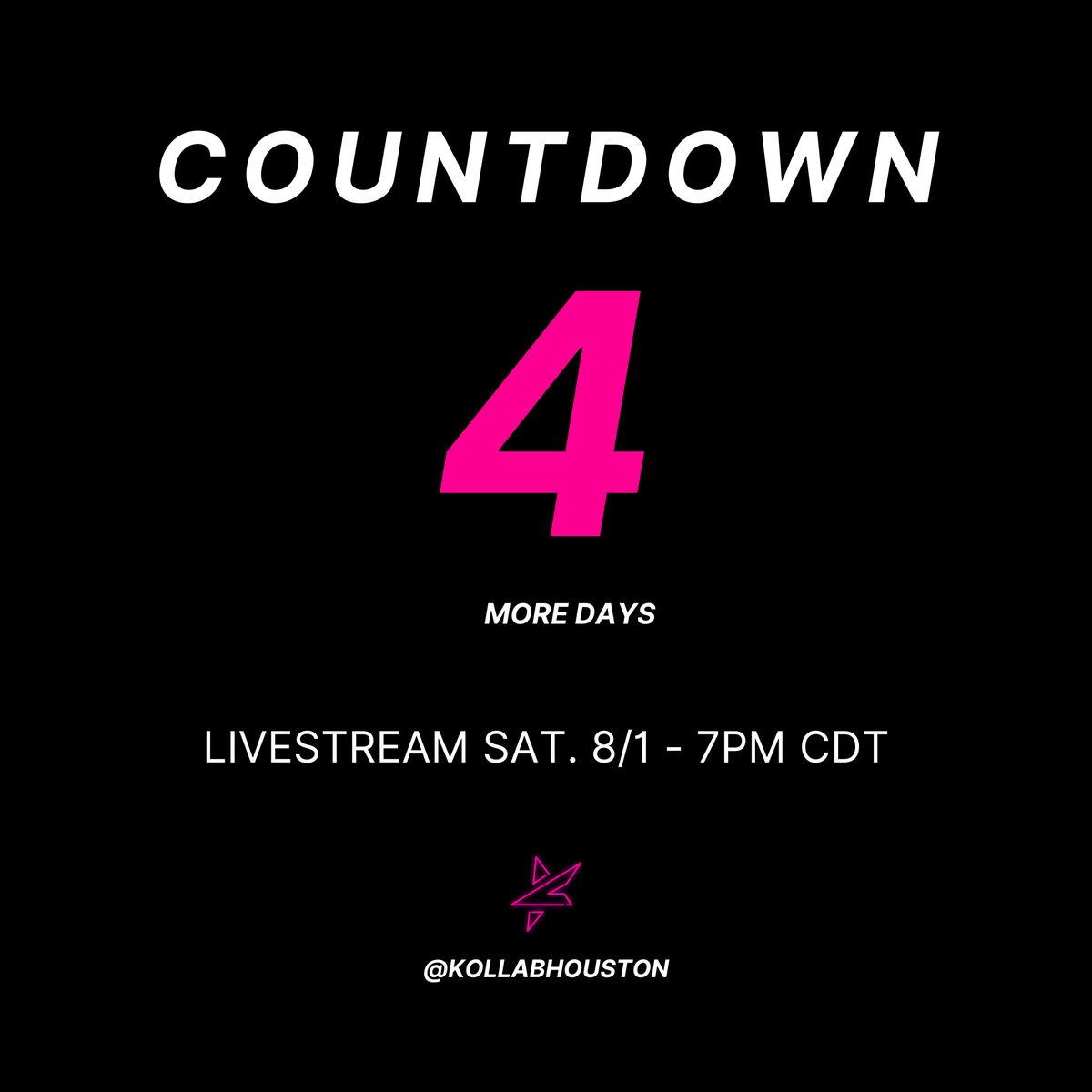 THE FINAL COUNTDOWN!!!!!!! Go to Facebook.com/KollaborationH…
.
✨ Saturday, 8/1 at 7pm CDT⁠
✨ Free Show for the Family⁠
✨ Donations will be for Asian Americans Advancing Justice @advancingjustice_aajc⁠