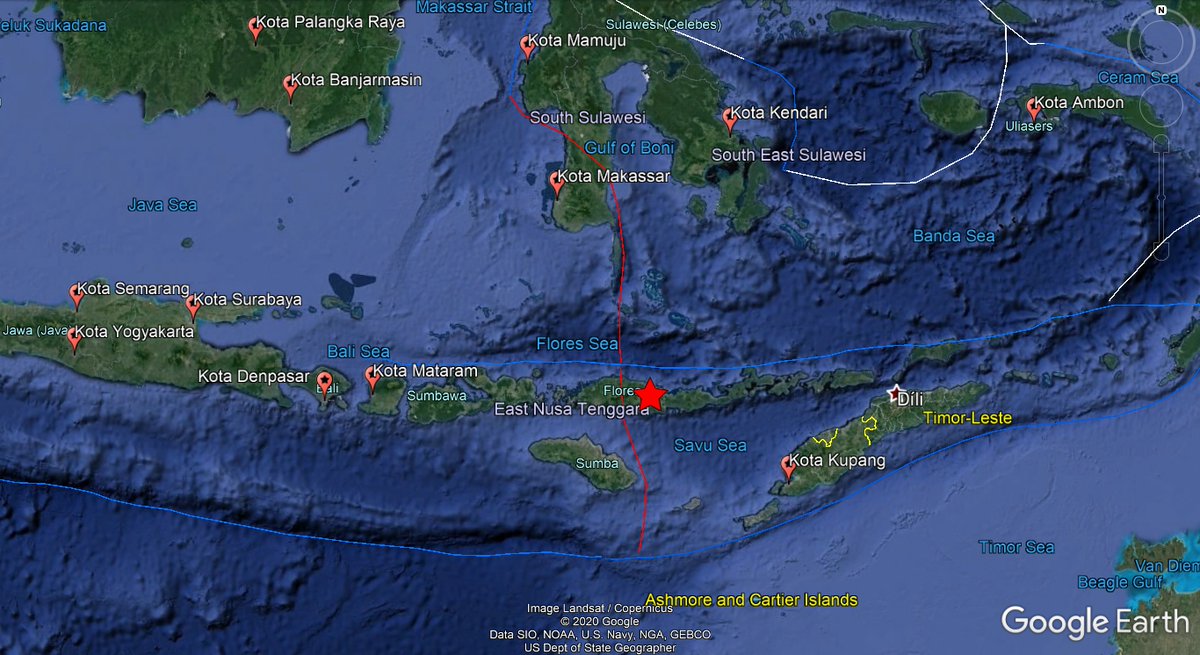 earthquakevt's tweet photo. ⚠️#Indonesia🇮🇩: A mild #earthquake of magnitude M4.3, was registered at 18 KM SE of #Riung, province of #NusaTenggaraTimur. Depth: 170 KM.
Date &amp; time UTC: 2020/07/28 15:35:13
Source: BMKG
Did you feel this earthquake?, Tell us!
#EQVT,#gempa,#GempaBumi,#sismo,#temblor,#terremoto. https://t.co/4ETfC46L9X