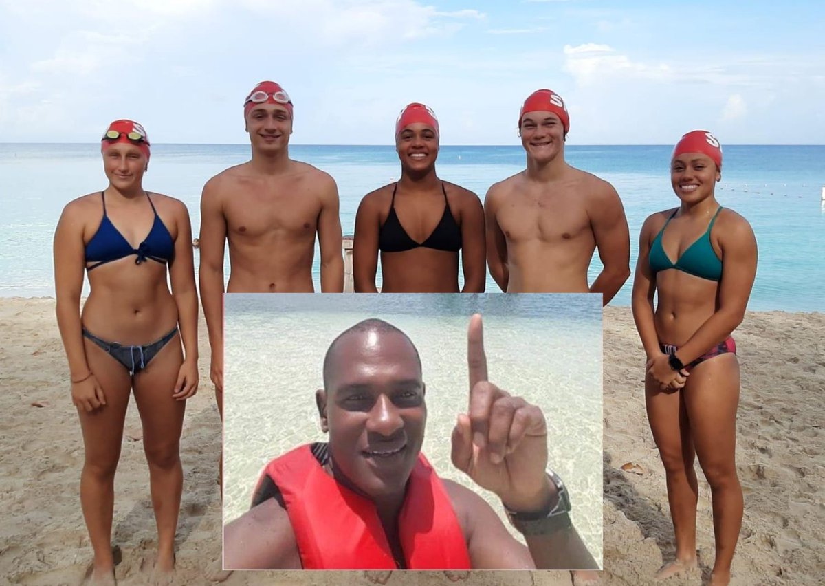 CaySportsBuzz's tweet photo. A group of senior swimmers from Stingray Swim Club will attempt to swim across the North Sound on 8 August in honour of Emmanuel ‘Manny’ Brown, who died tragically in a boating accident one year ago. Among them, Manny's daughter. 
https://t.co/Cm9LFB9ydq https://t.co/1fg7EGrT2g