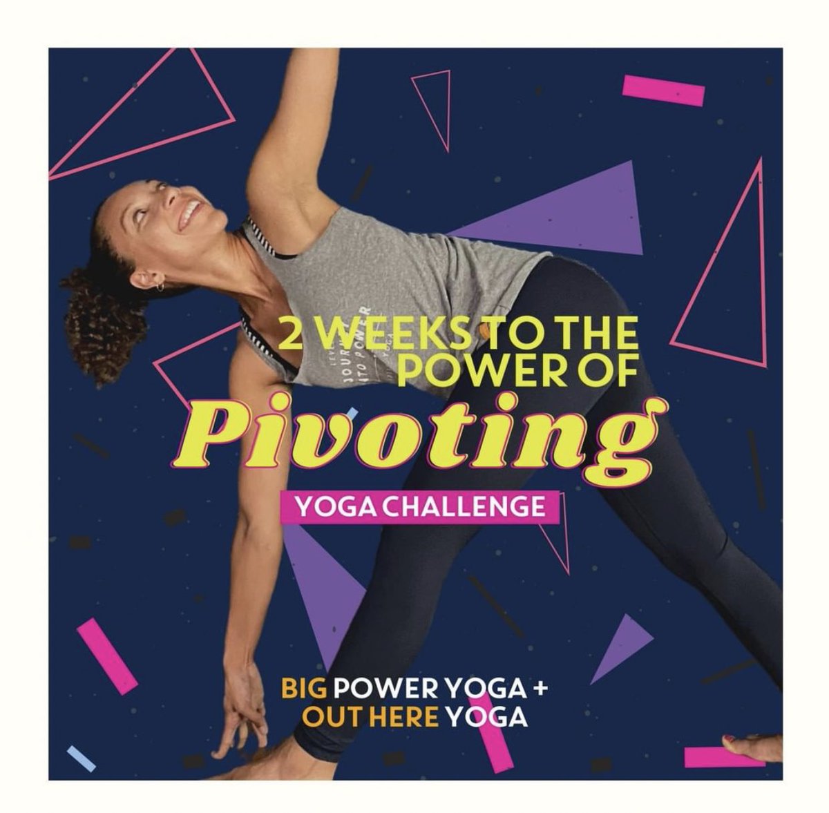 BigPowerYoga's tweet photo. Our Let's Get Physical 2 week challenges continue w/ 2 Weeks to the Power of PIVOTING! Starts Mon Aug 3.

💥 First peak pose: Twisting Triangle 💥 Second peak pose: Side Crow 💥

Free with any BIG membership 🎉 sign up here: https://t.co/YNmZfkr5C6

💥Let's get physical, y'all!💥 https://t.co/b80TynC8r9