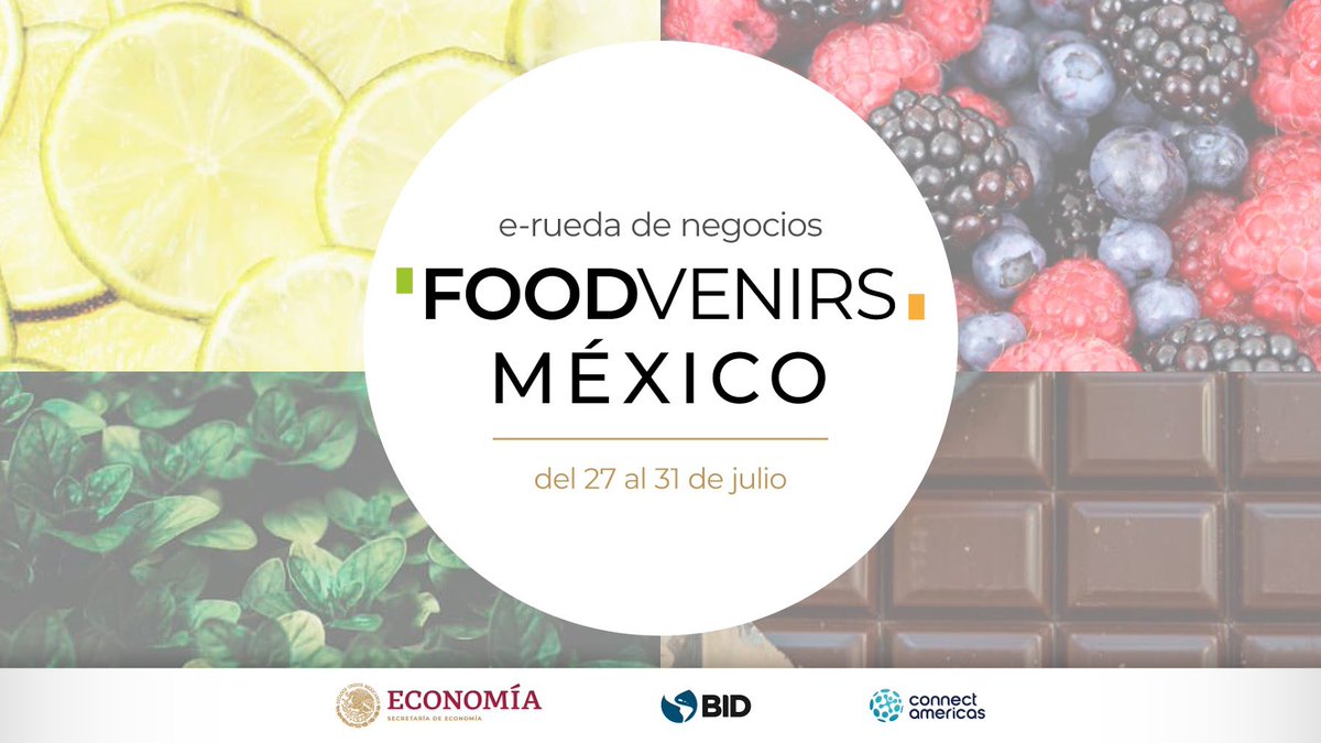 SE_mx's tweet photo. #FoodvenirsMéxico | Con el uso de nuevas plataformas tecnológicas, la @SE_mx busca generar acercamientos entre empresas compradoras y vendedoras de distintos países, al tiempo que se reducen costos de entrada en ruedas presenciales, facilitando el acceso a las #pymes nacionales. https://t.co/YDcSIHR9qb
