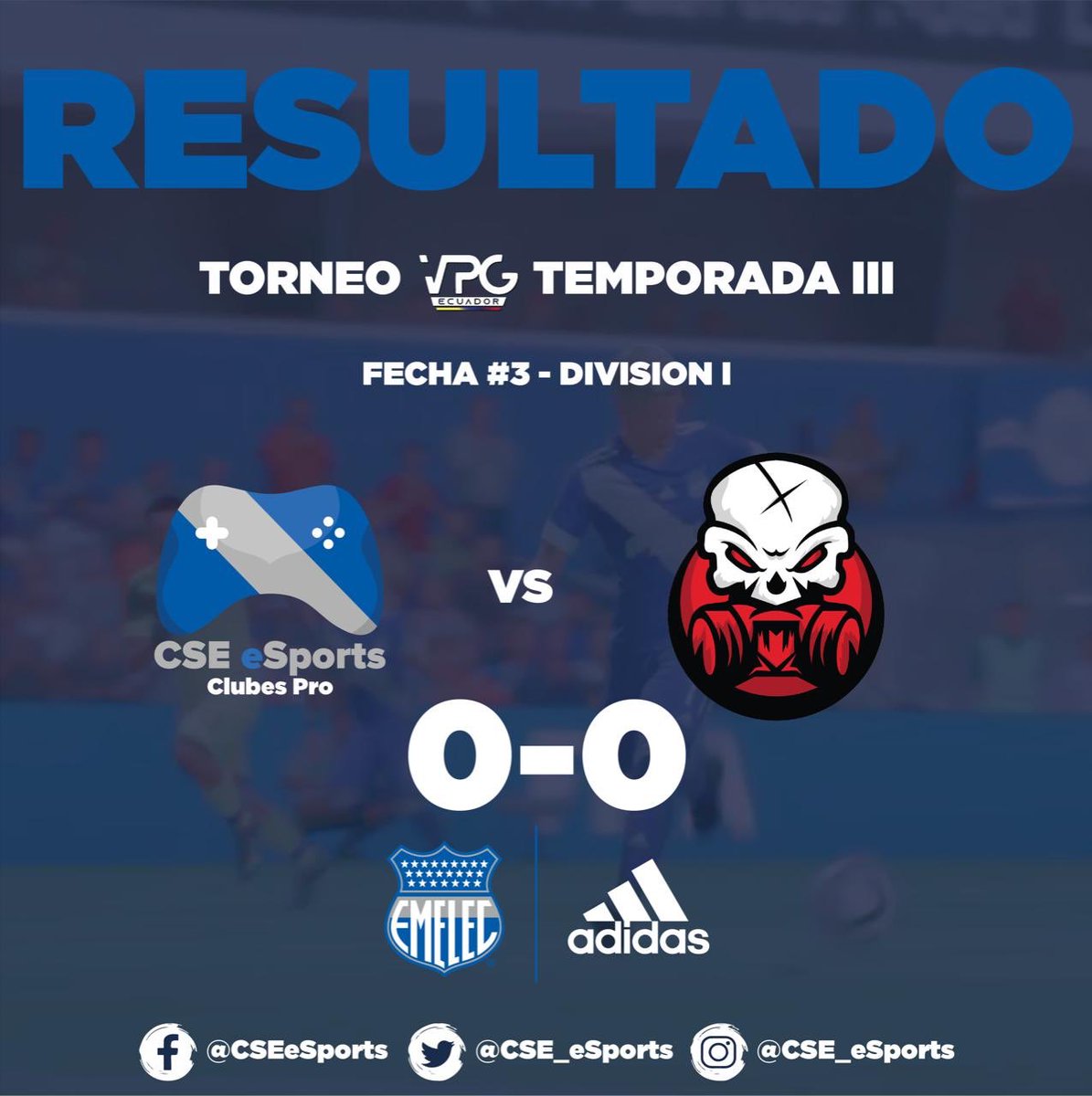 CSE_eSports's tweet photo. ¡Doble empate! 

CSEeSports Clubes Pro empató contra sus dos rivales la noche de ayer y sigue en puestos de playoff. 

¡A recuperarnos chicos!

🔵🎮⚽️ https://t.co/1RFu8H1Wd4