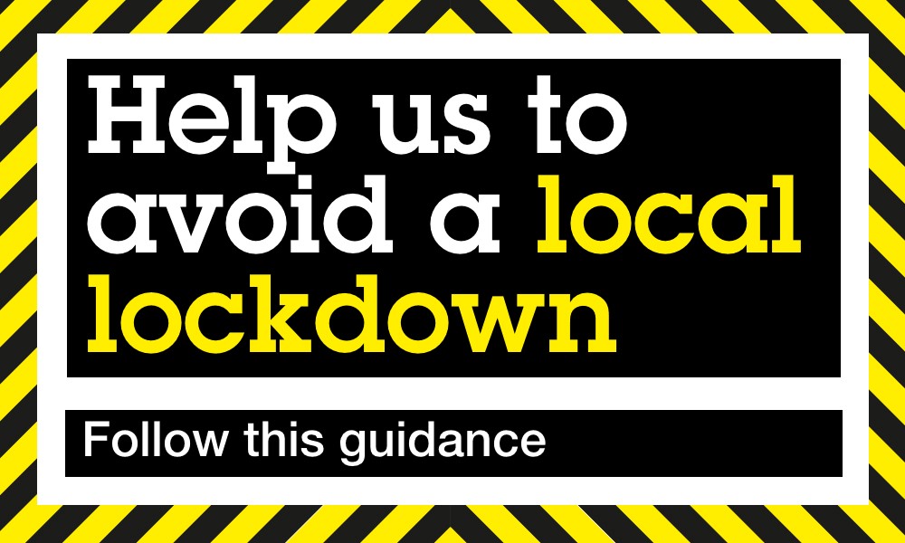 OldhamCouncil's tweet photo. ❗️Latest #Coronavirus guidance❗️
Help us to avoid a local lockdown by following our latest guidance for residents and businesses – we all have a role to play.
Find out more 👉https://t.co/fWEJWxfQrr
#Oldhamatrisk https://t.co/5uojTVUAPh