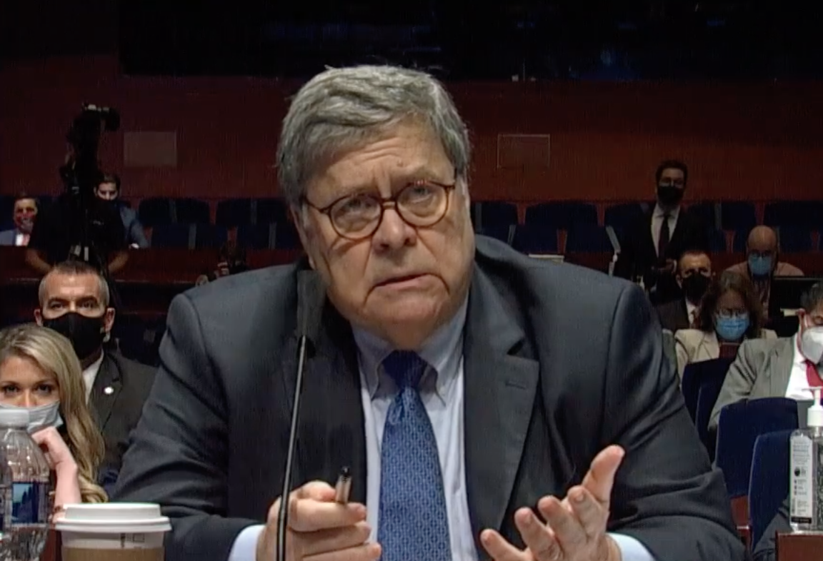5/ Then, in this same sentence, as he says, "President", Barr displays a microexpression of Fear. Note the corners of his mouth pulled back and downward. Please watch this portion of the testimony as still images do not capture the full dynamics of these behaviors.