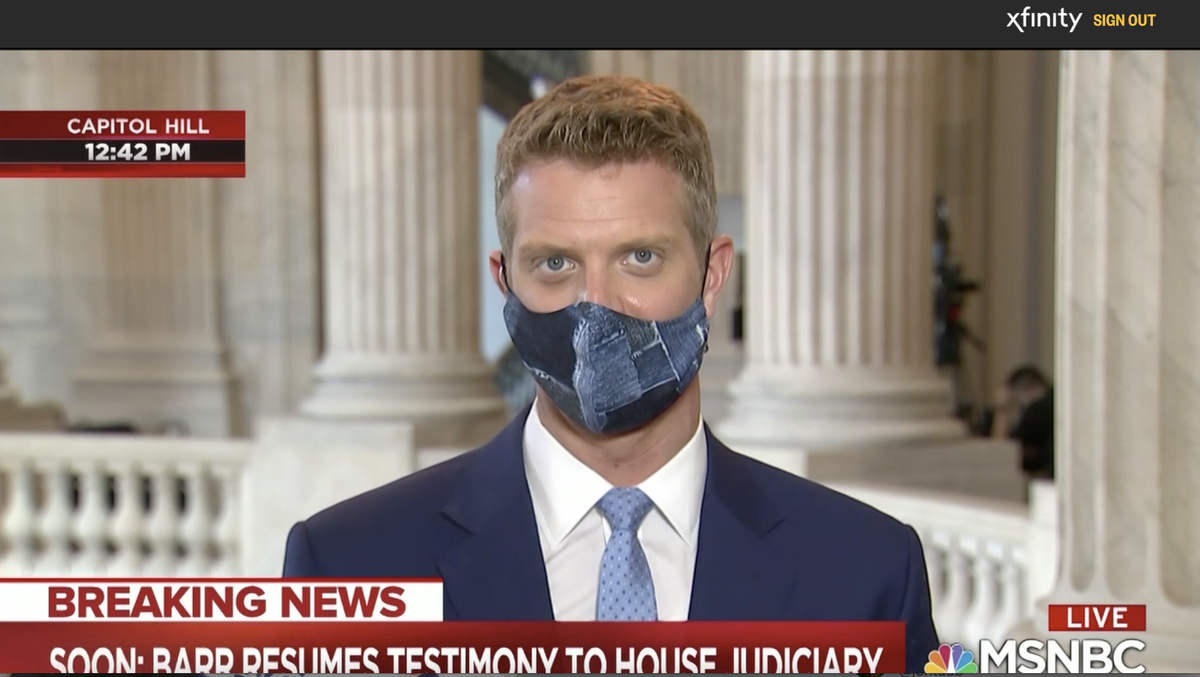 During the break, I'm watching legal experts speaking with  @mitchellreports on  @MSNBC.I think  @GarrettHaake has his mic inside of his mask. Good idea.90/