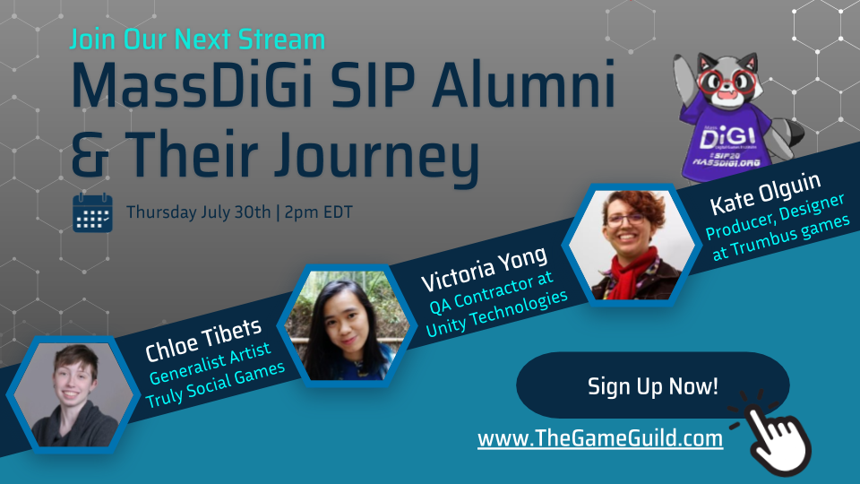 GameDevExplorer's tweet photo. We are excited to announce our speakers for our upcoming free live stream this Thursday July 30th 
@TibsIn3D 
@DragonDirigible
@victoriatyong
 
Sign up on our website!
https://t.co/T2Fql2RCkc https://t.co/fBchVRaaPN