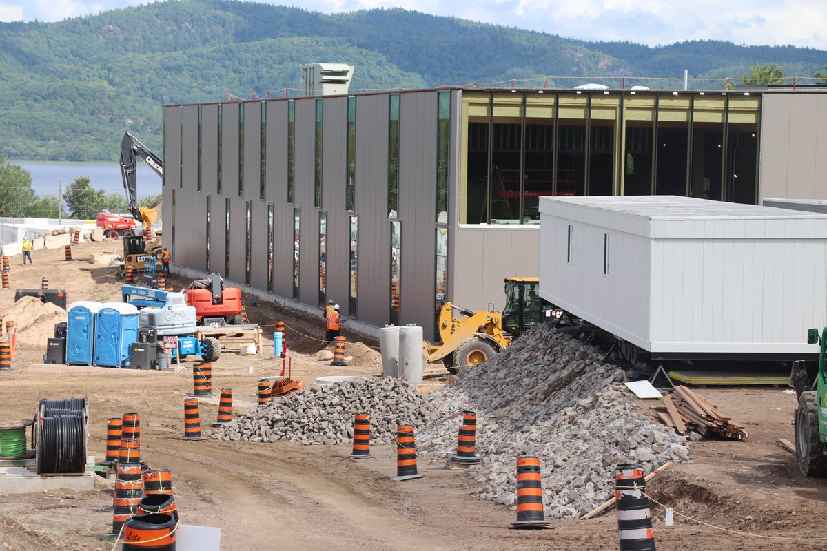 CNL_LNC's tweet photo. It's coming along nicely! Our Support Facility, the new home for many of our infrastructure and skilled trades, continues to move ahead.

Many thanks to all involved, both CNL and contractors, working hard despite the challenges of COVID and the hot humid weather. Stay safe. https://t.co/EioBKzKwCa