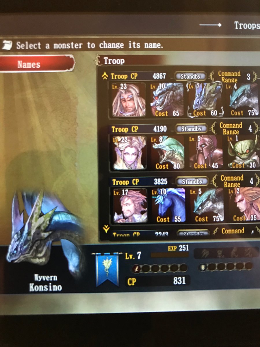 I’ve started to play Brigadine and here’s my first draftees who may horribly d- I mean will bring victory to my first playthrough. So far we have...Kyle the ImpNaz the GoblinMax the DragonKonsino the Wyvern(1/2)