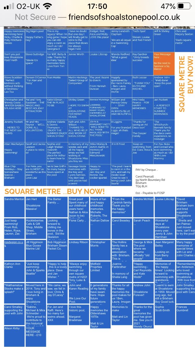 Brixham (@brixham) on Twitter photo The Friends of <a href="/shoalstonepool/">Shoalstone Pool</a> would like to say a huge thanks to all who have bought Square Metres in support of the pool! Have your name on a block and support the pool! friendsofshoalstonepool.co.uk/square-metre/4… <a href="/Vixbrix/">Vix 💙</a> <a href="/TheTorbayWeekly/">TheTorbayWeekly</a> <a href="/brixhamtc/">Brixham Town Council</a> <a href="/ShoalsBrixham/">Shoals Brixham</a> <a href="/Torbay_Hour/">#TorbayHour</a> @LoveYourLido The Friends of <a href="/shoalstonepool/">Shoalstone Pool</a> would like to say a huge thanks to all who have bought Square Metres in support of the pool! Have your name on a block and support the pool! friendsofshoalstonepool.co.uk/square-metre/4… <a href="/Vixbrix/">Vix 💙</a> <a href="/TheTorbayWeekly/">TheTorbayWeekly</a> <a href="/brixhamtc/">Brixham Town Council</a> <a href="/ShoalsBrixham/">Shoals Brixham</a> <a href="/Torbay_Hour/">#TorbayHour</a> @LoveYourLido