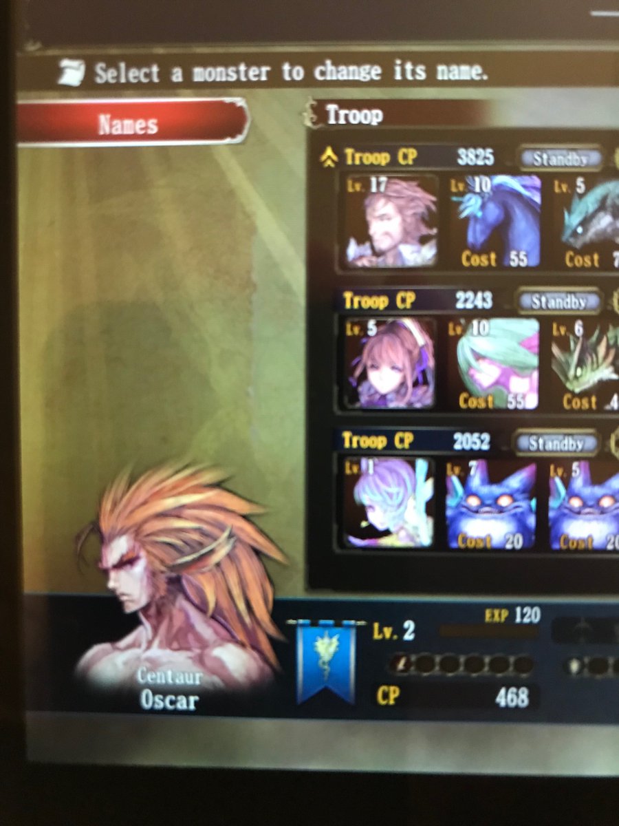 Aamebell the SirenOmni the GhoulZerk the GhoulOscar the Centaur (namely here to annoy Kyle)There are other people I want to name monsters after, but I got to wait until I can actually get those monsters since the faction I started with can’t make/start with them.(2/2)