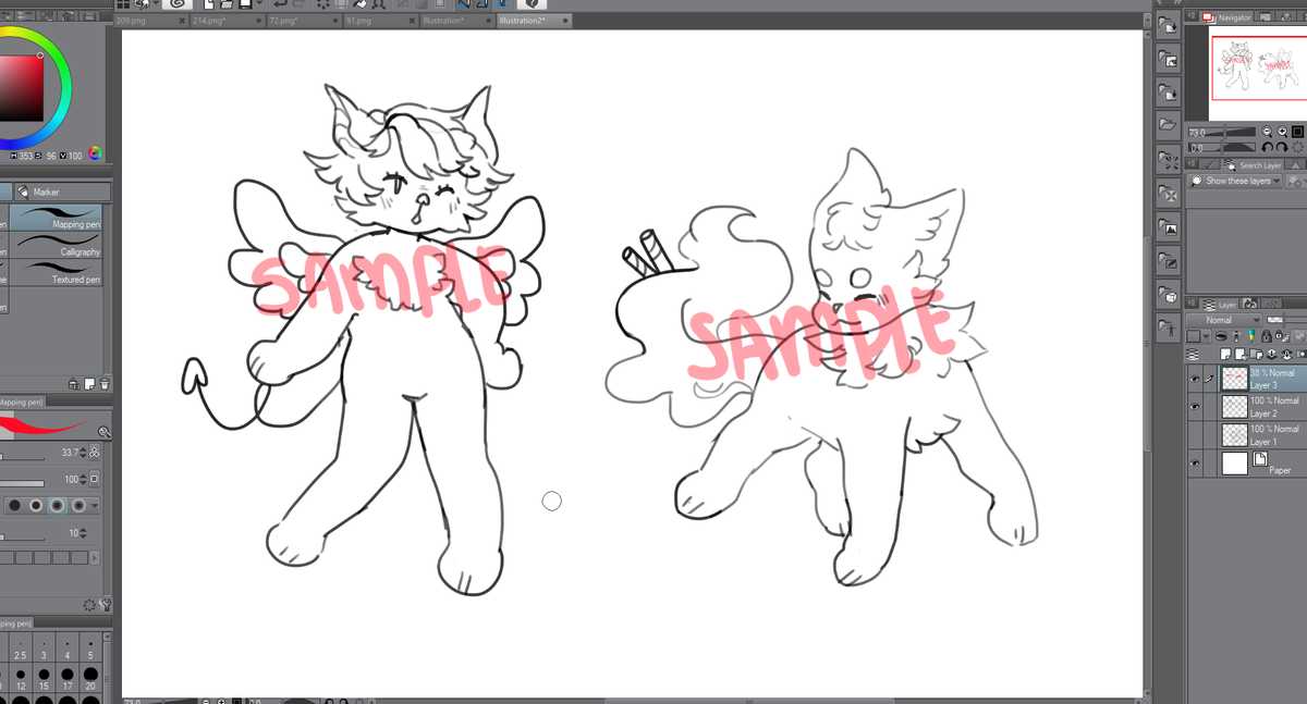 practicing furry art cause im gonna work on my commission carrd and i need samples but i might sell these designs once they're done... cause i don't have use for them sjdfsnf 