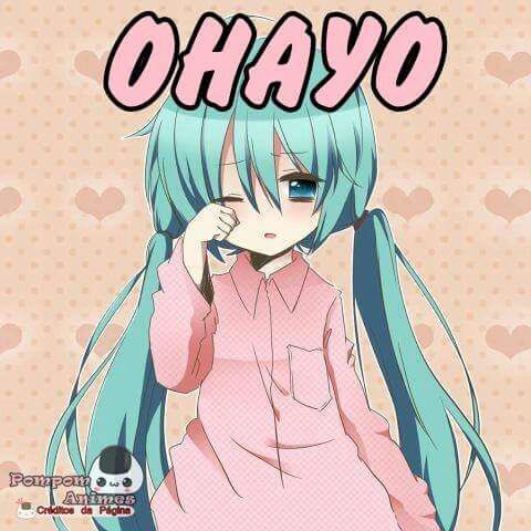 Ohayō! | •Anime• Amino