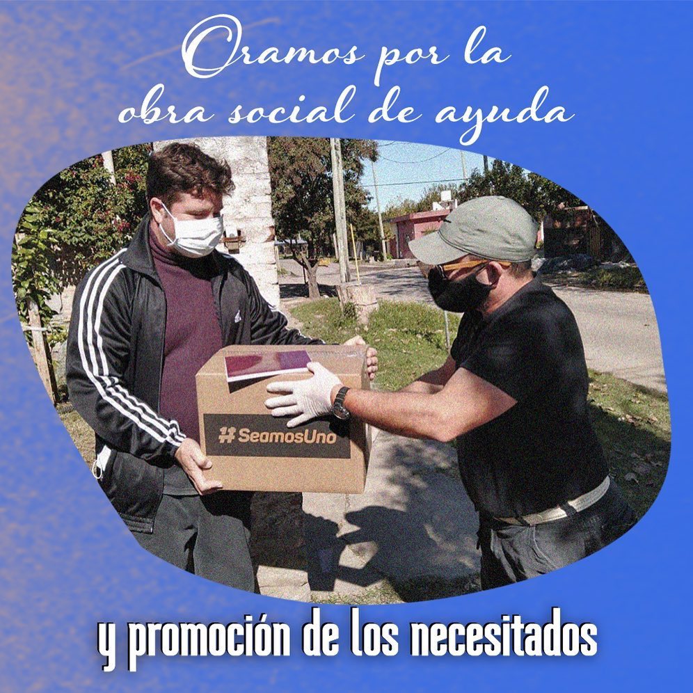 Oramos por la obra social de ayuda y promoción de los necesitados. 
⠀
Recordá ver el video de hoy:
▶️ youtu.be/-qziK7CrtM0
Ayudanos a compartir este mensaje con todos tus amigos.
⠀
#ArgentinaOramosPorVos #40Días2020