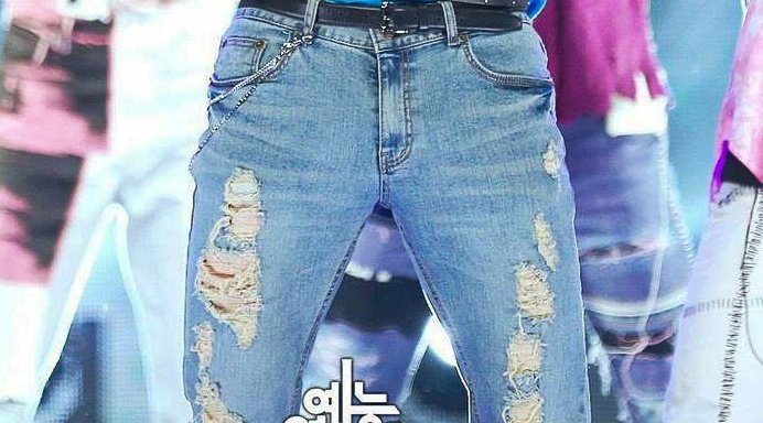  #JIN X ripped jeans 