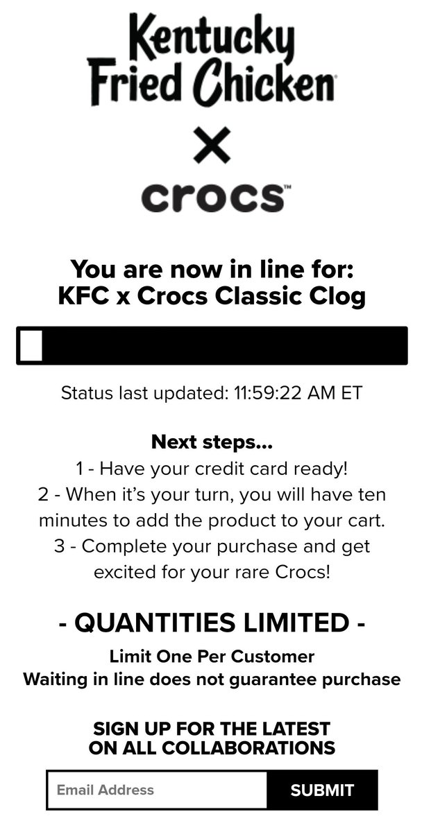 wolfofeatstreet's tweet photo. This was such sad news 😭. Woke up at 145am and was waiting in line prior to the 2am (12pm ET) release... Unfortunately I didn't move far in the que and they sold out in less than 30 minutes... https://t.co/JDymWG9aeQ