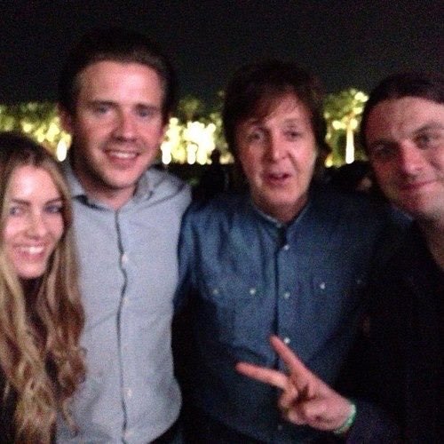 katie and jamie cook and nick o’malley with paul (i don’t know when this was taken tho)